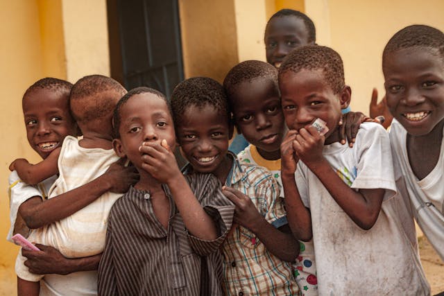 laughing kids